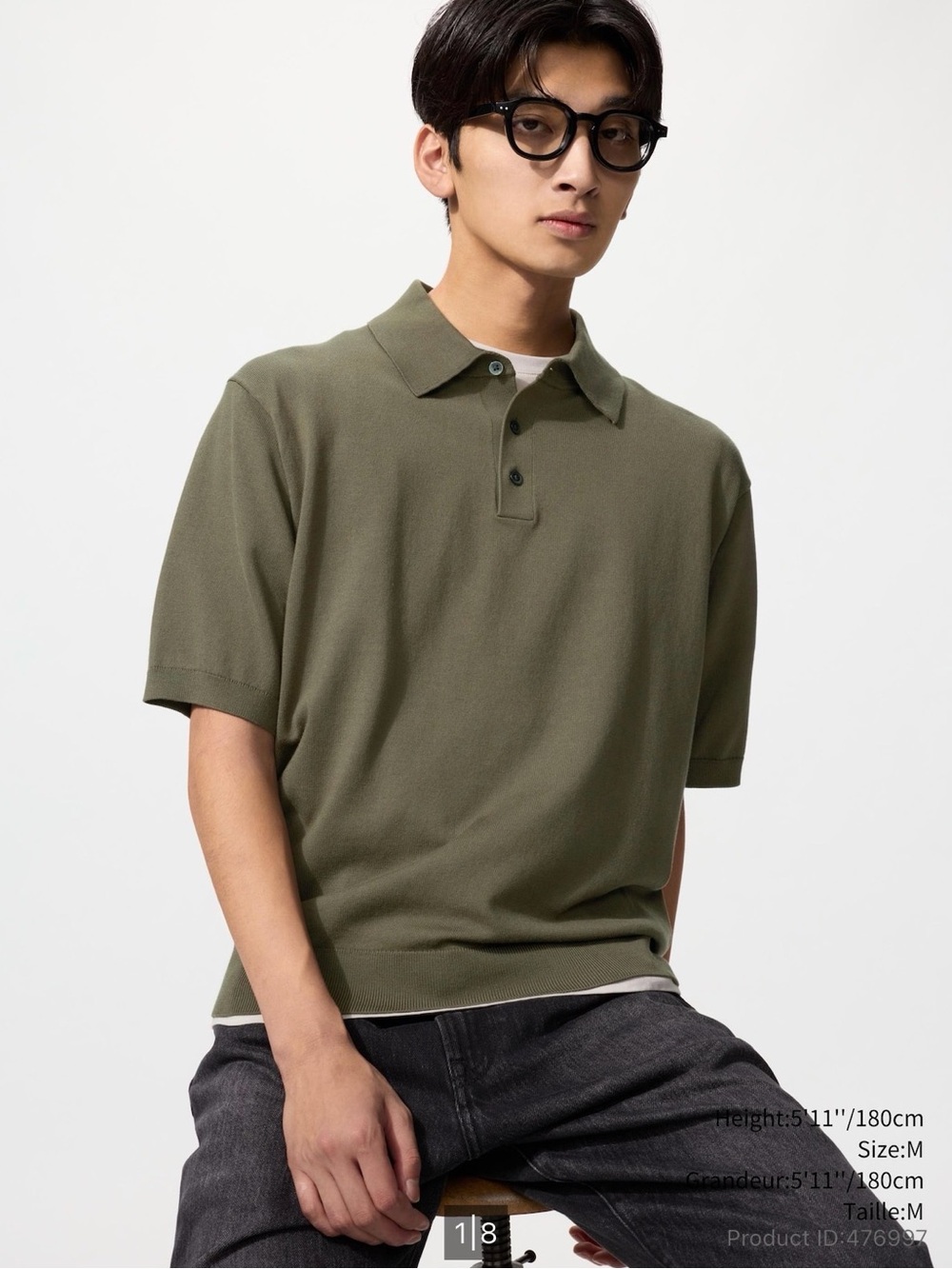 2/$20🍁Uniqlo | Washable knitted polo sweater (XS)
